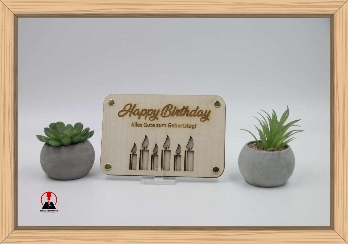 Geldgeschenk - Happy Birthday mit Kerzen