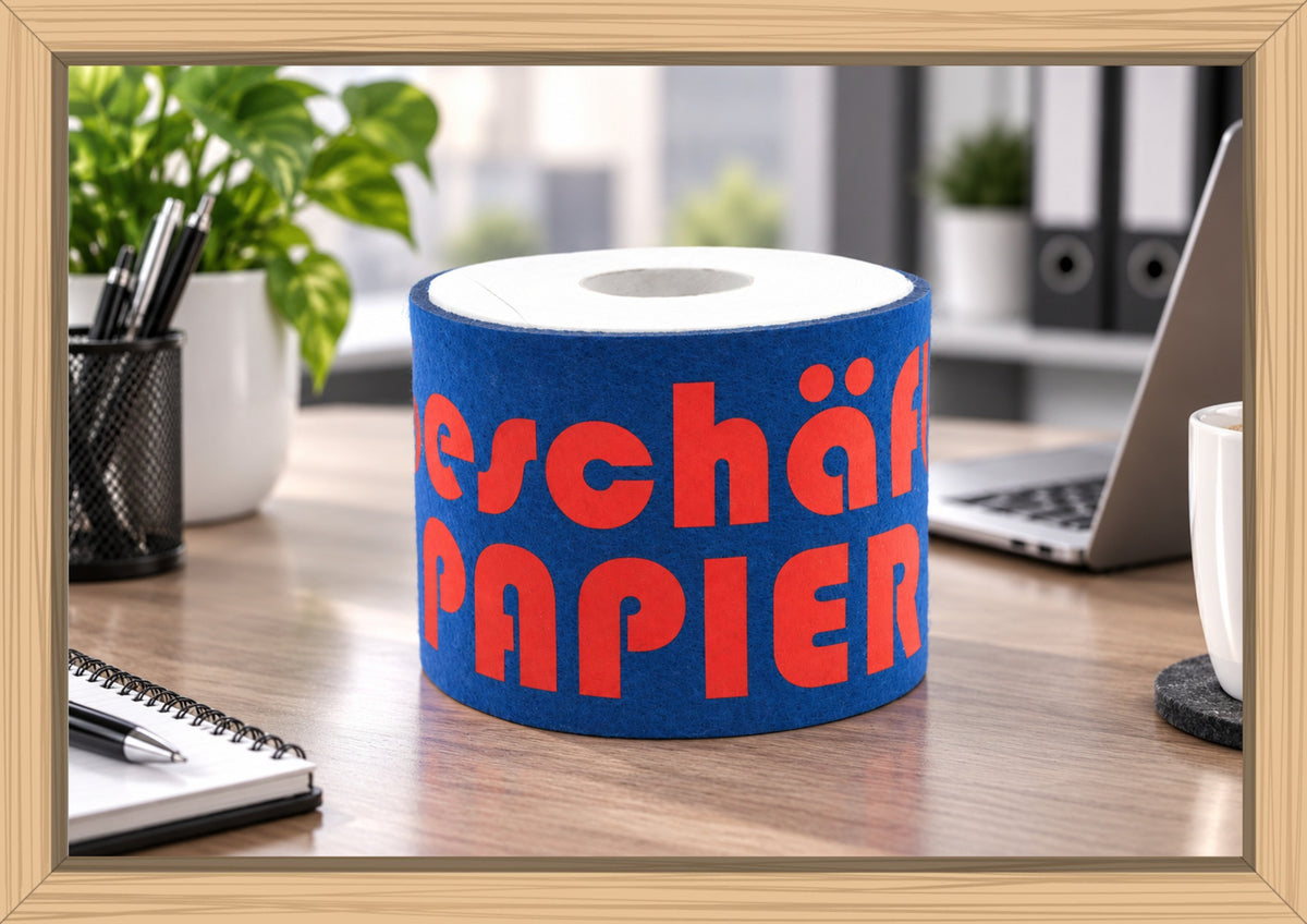 Toilettenpapierhalter "Geschäftspapier"