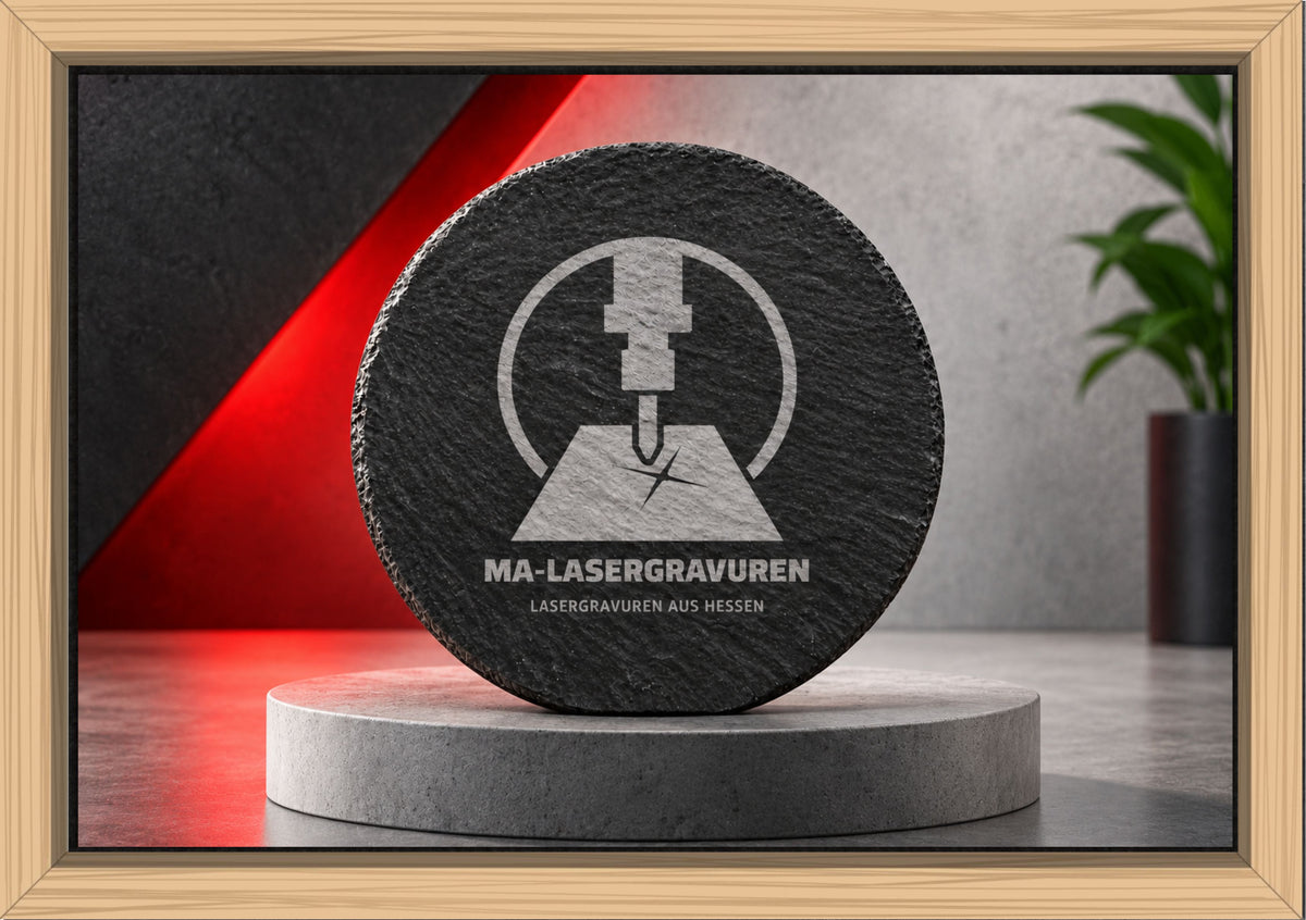 Schiefer Untersetzer 10cm rund selbst gestalten