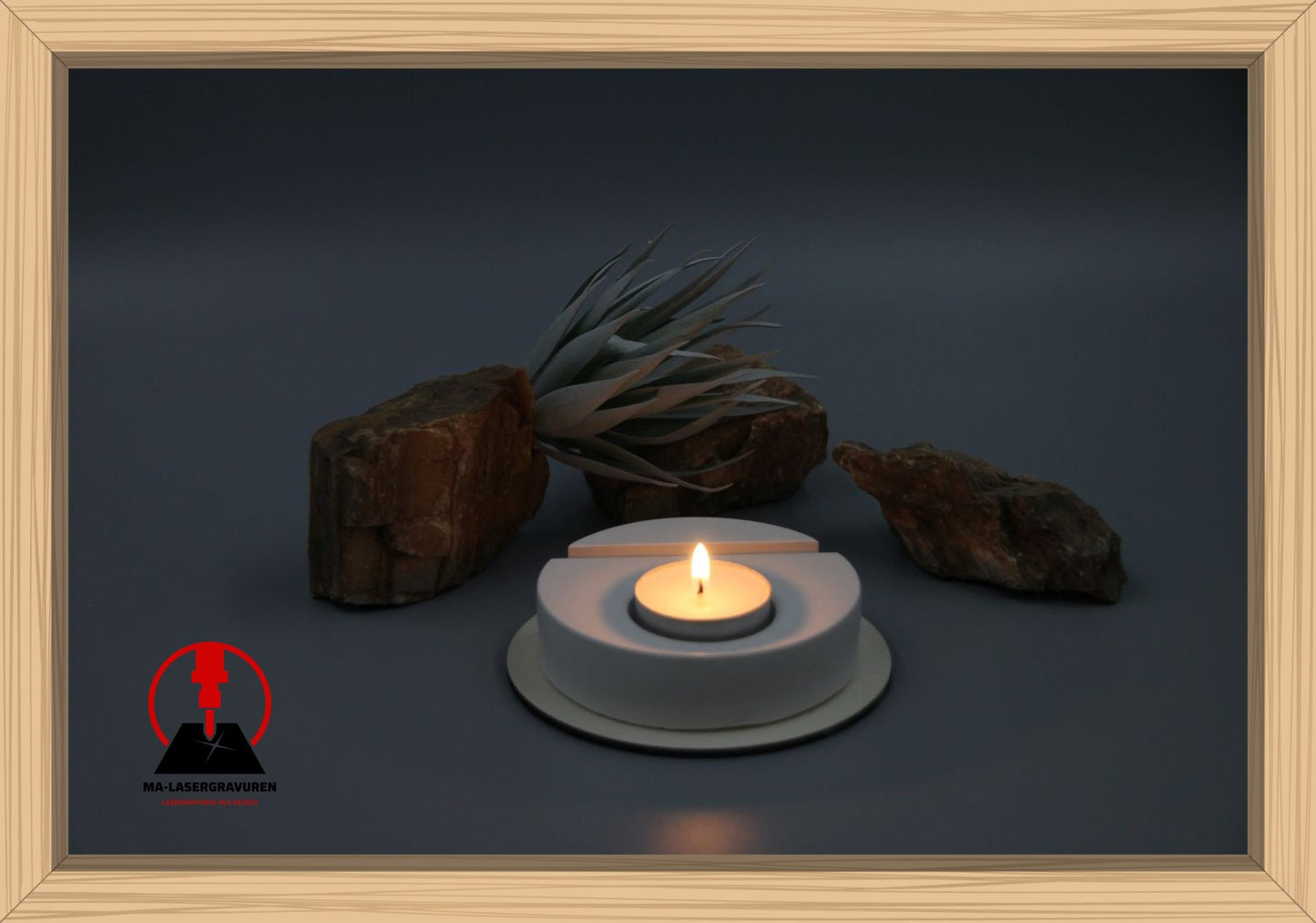 Teelichtfuß "Rund" für Wechselsystem