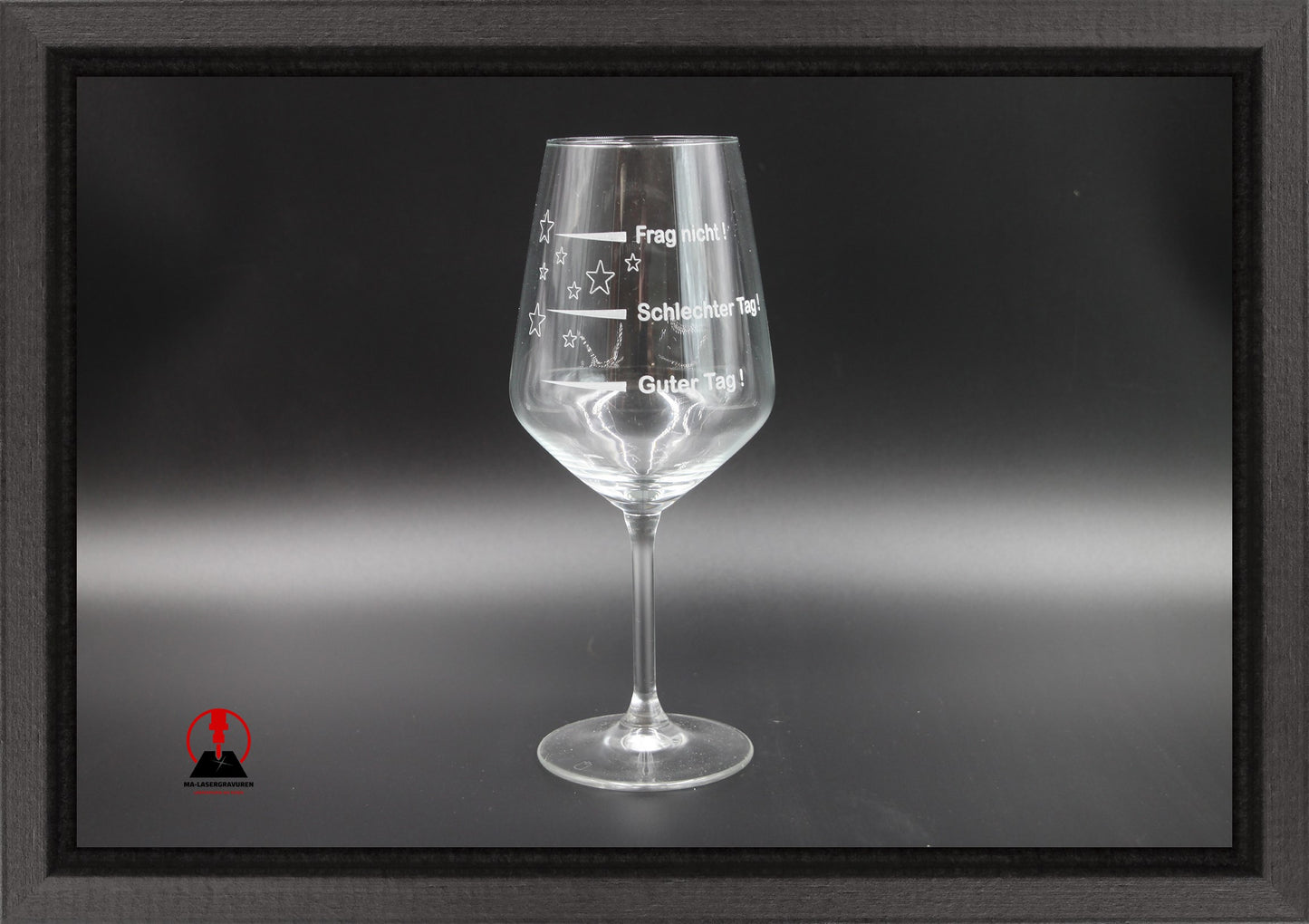 Weinglas Carre (Rotwein) - Guter Tag schlechter Tag