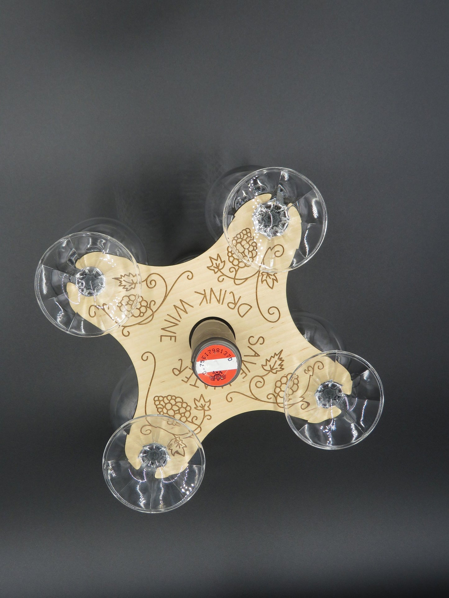 Weinglashalter vierfach - Save Water