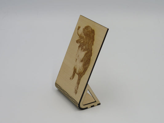 Fotogravur auf Holzständer 15x10