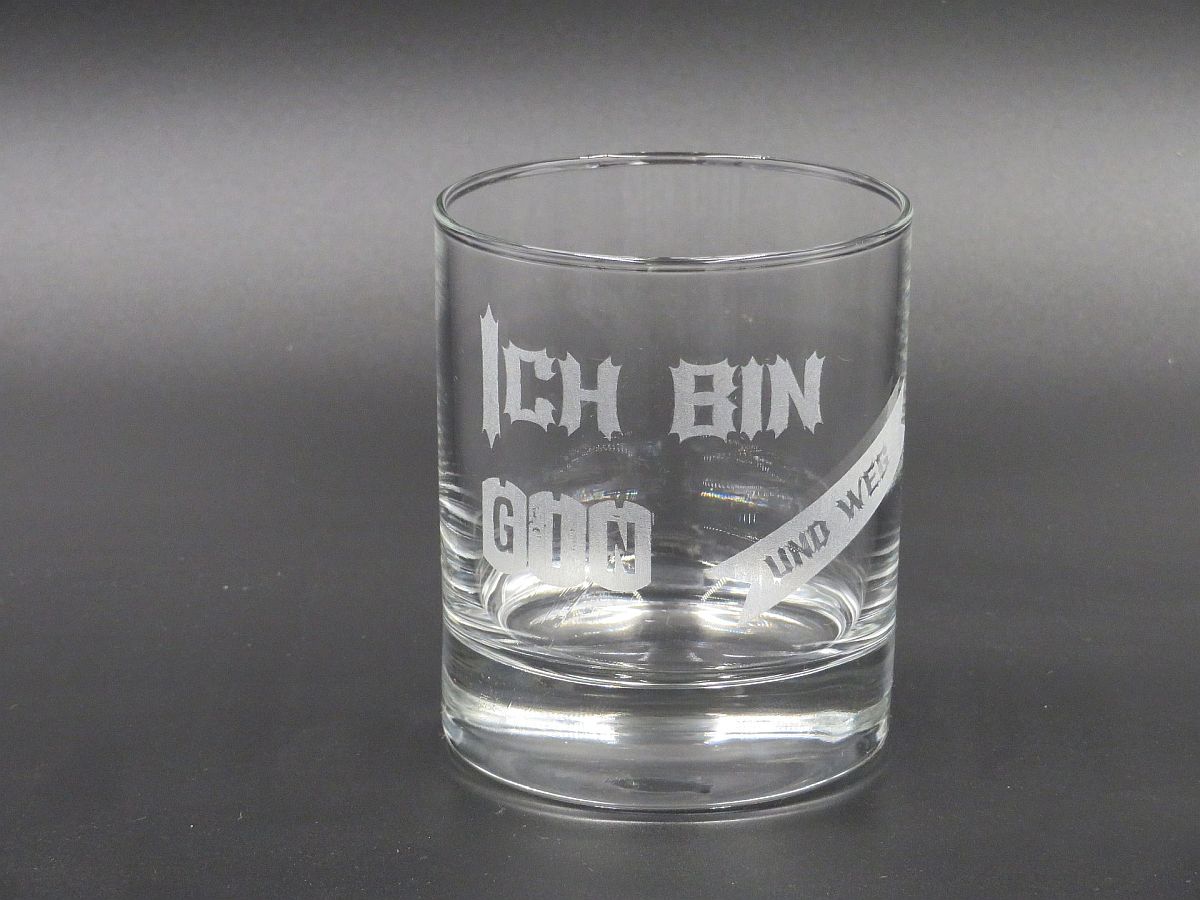Gin-Glas "Ich bin Gin..."