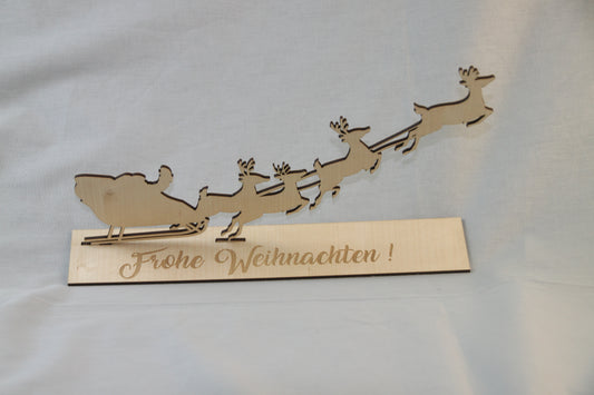 Weihnachtsmann mit Rentieren