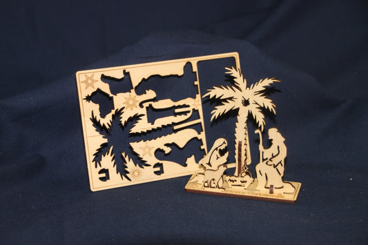 Weihnachts Grußkarte aus Holz