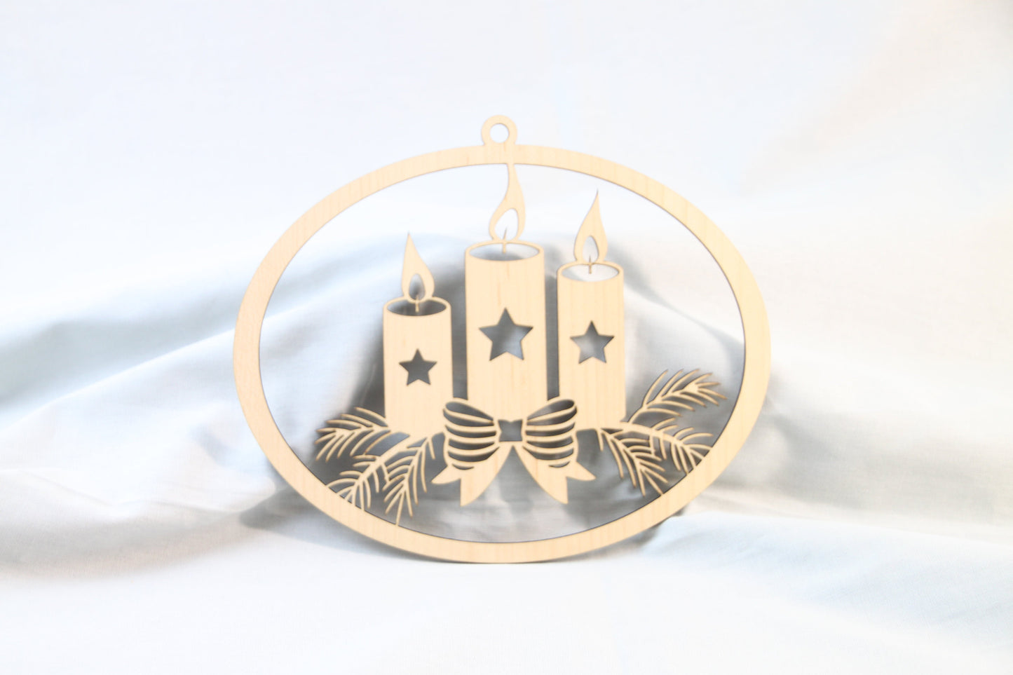 Fensterbild Kerze 3-fach