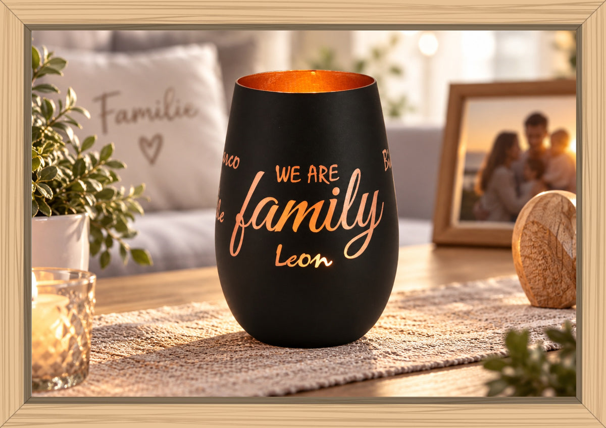 Windlicht - we are family