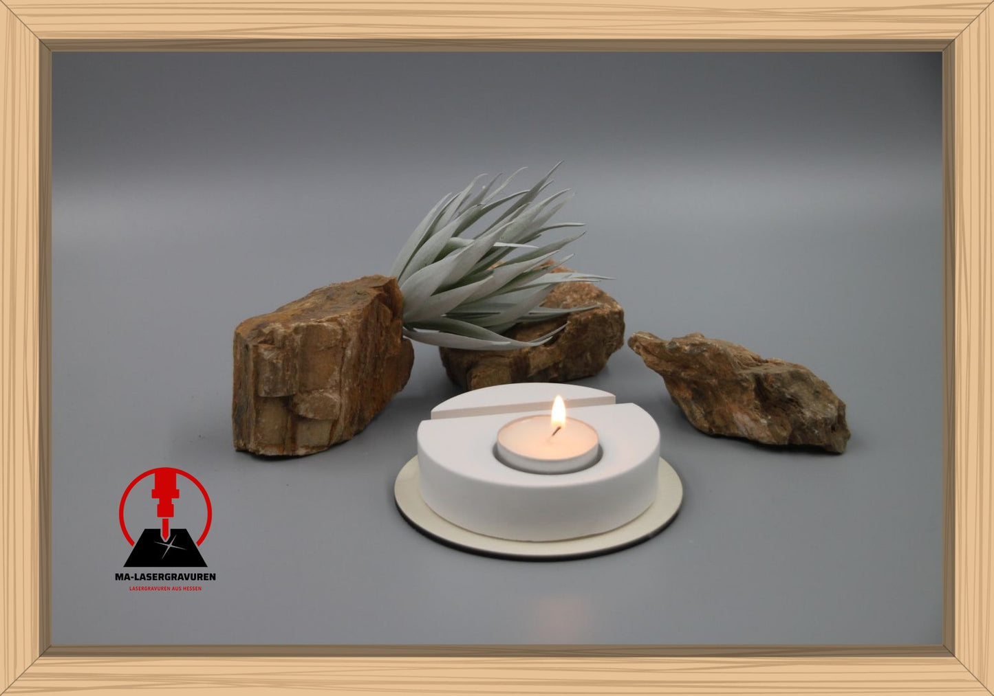 Teelichtfuß "Rund" für Wechselsystem