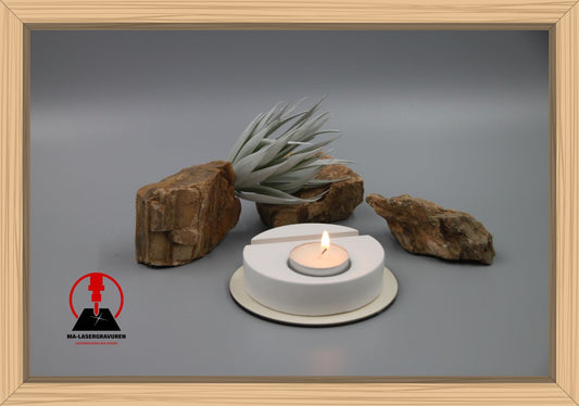 Teelichtfuß "Rund" für Wechselsystem