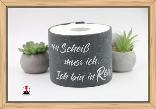 Toilettenpapierhalter "Ein Scheiß muss ich, ich bin in Rente"