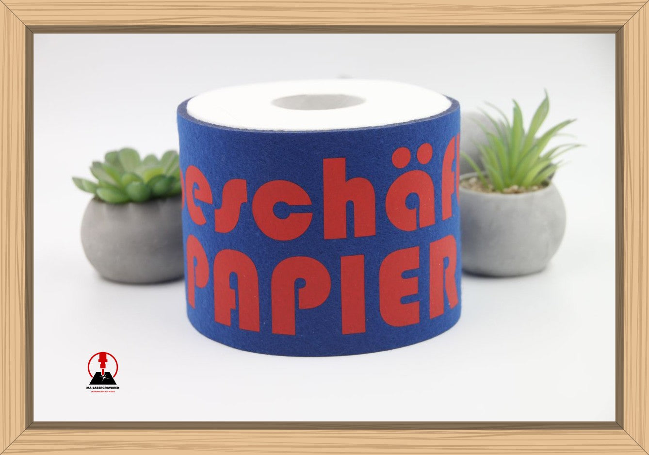 Toilettenpapierhalter "Geschäftspapier"