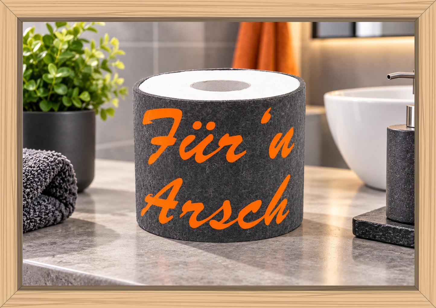 Toilettenpapierhalter "Für'n Arsch"