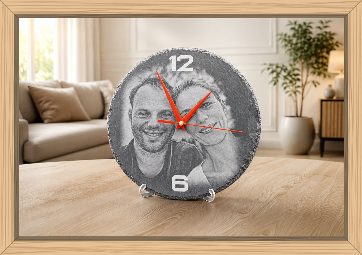 Schiefer-Uhr 25