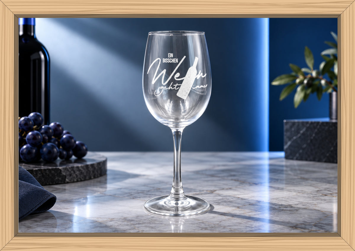 Weinglas (Weißwein) - Ein bisschen Wein geht immer